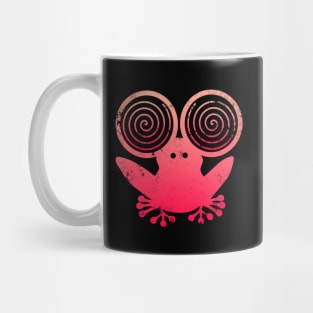 Hypnotic Abstract Frog - Pink Mug